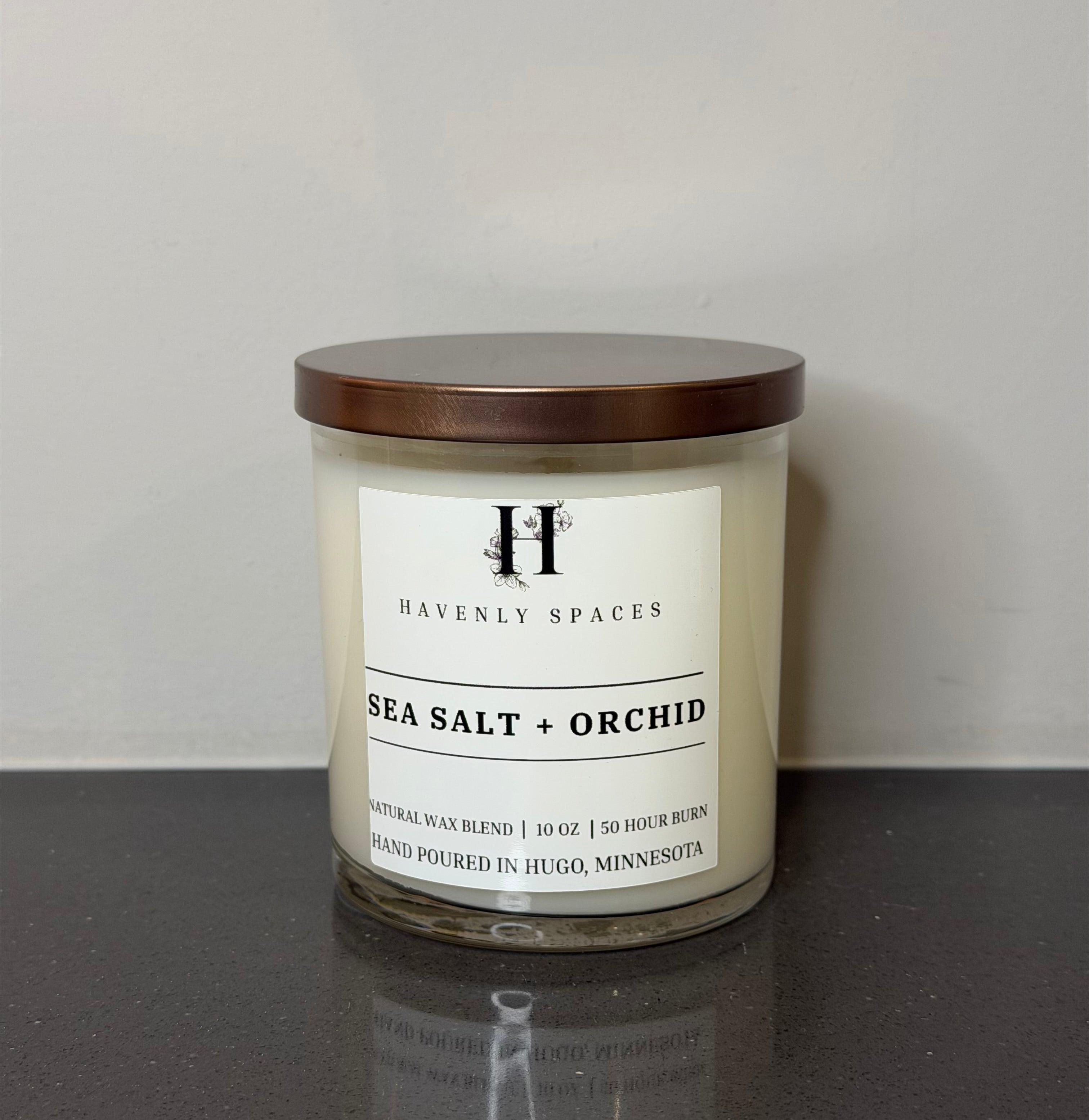 Sea Salt + Orchid Candle