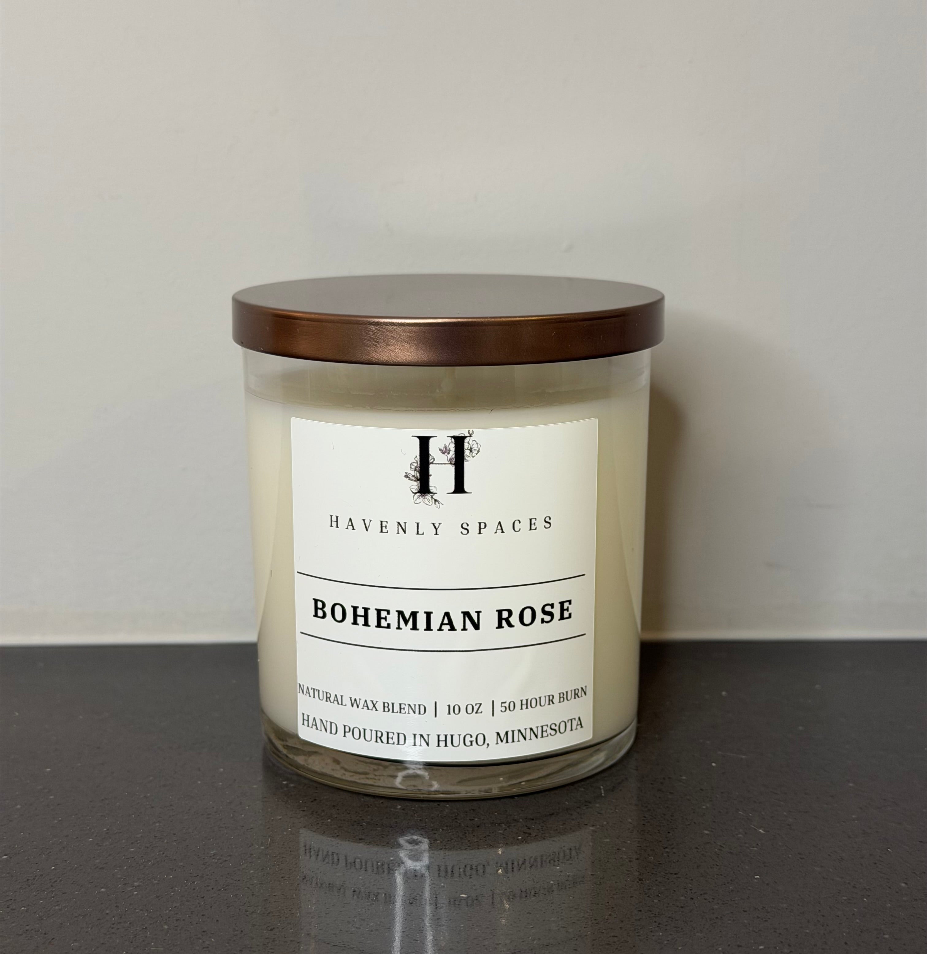 Bohemian Rose Candle
