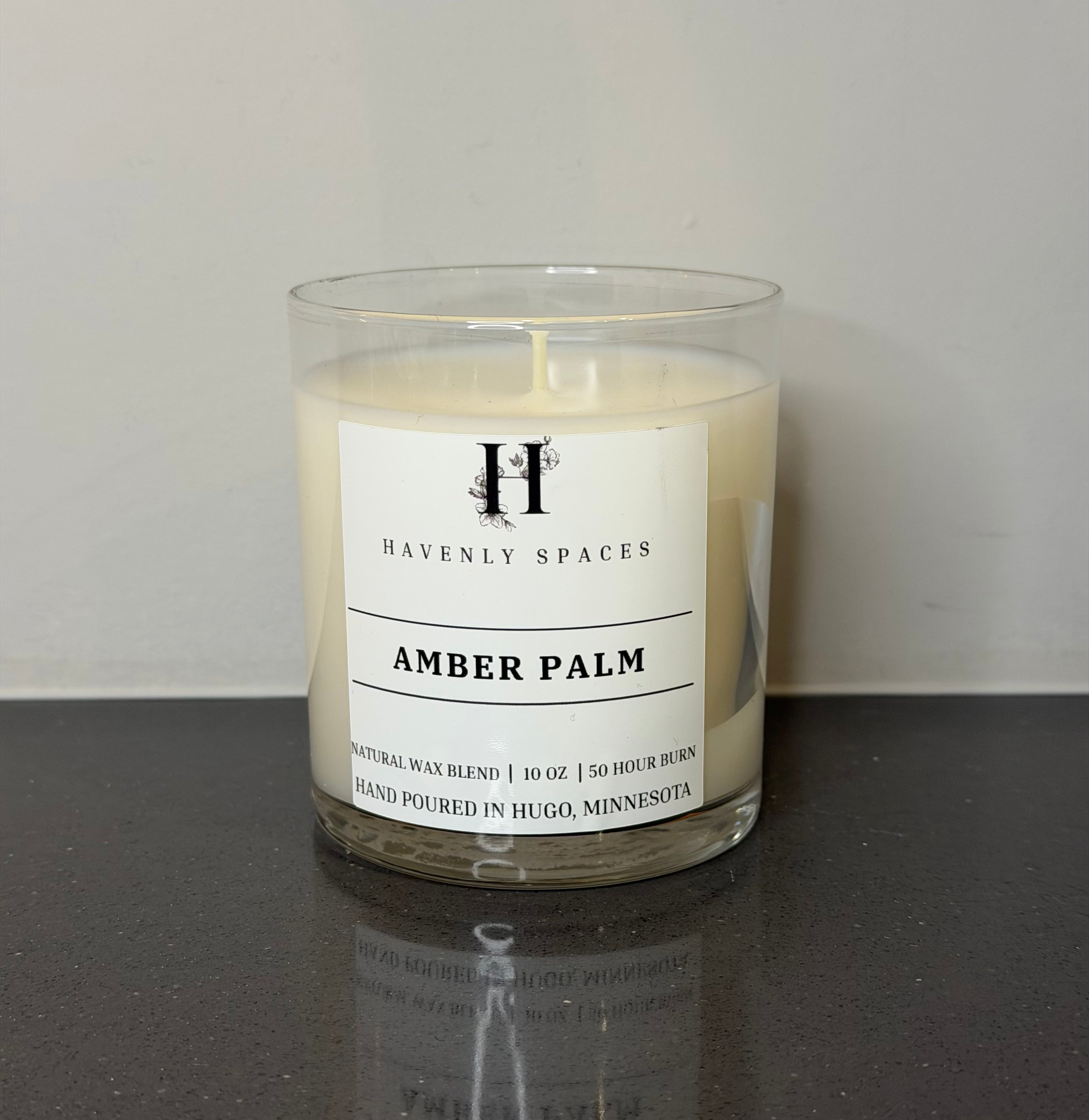 Amber Palm Candle
