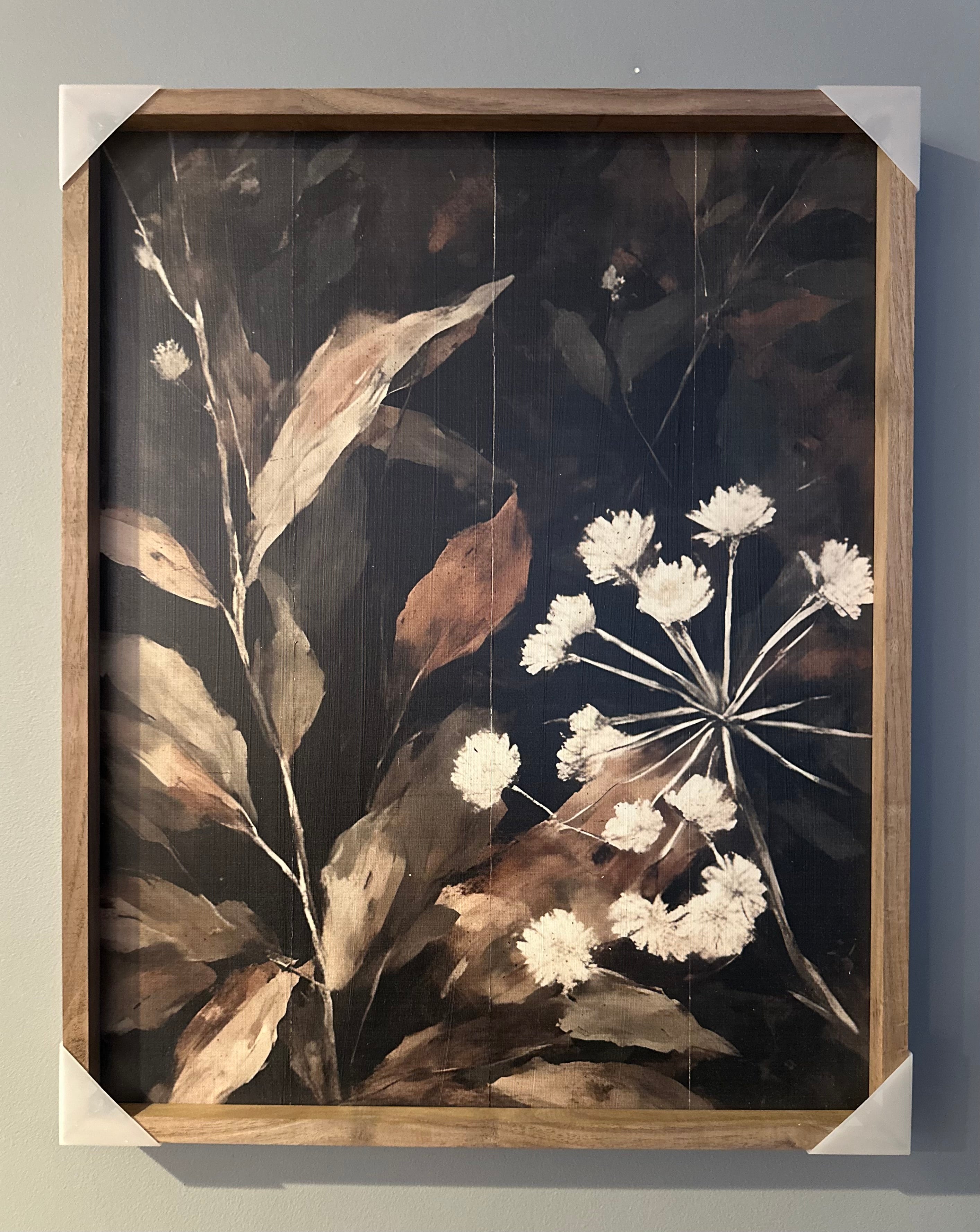 Cream Floral Wall Art