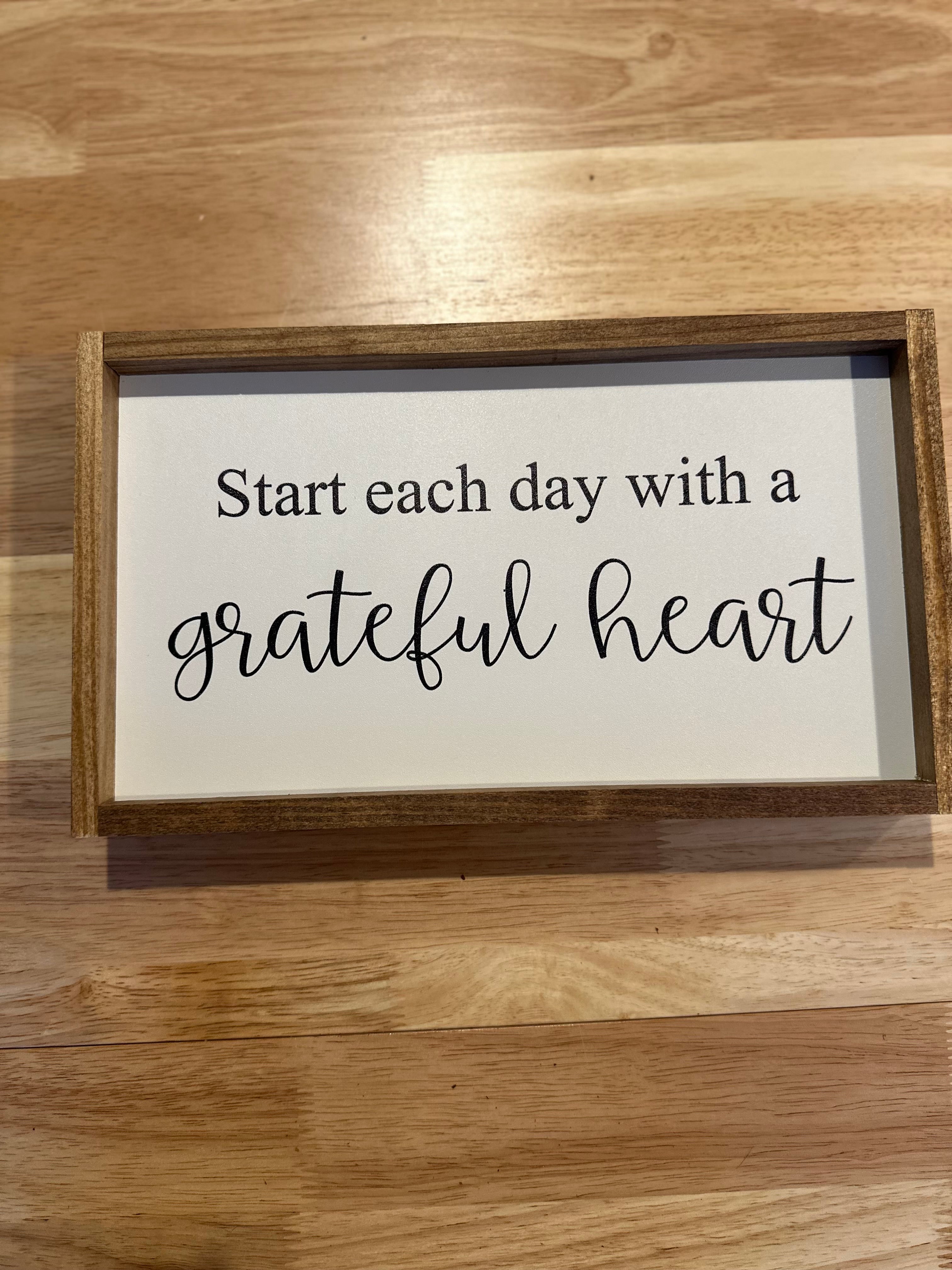 Start Each Day Grateful