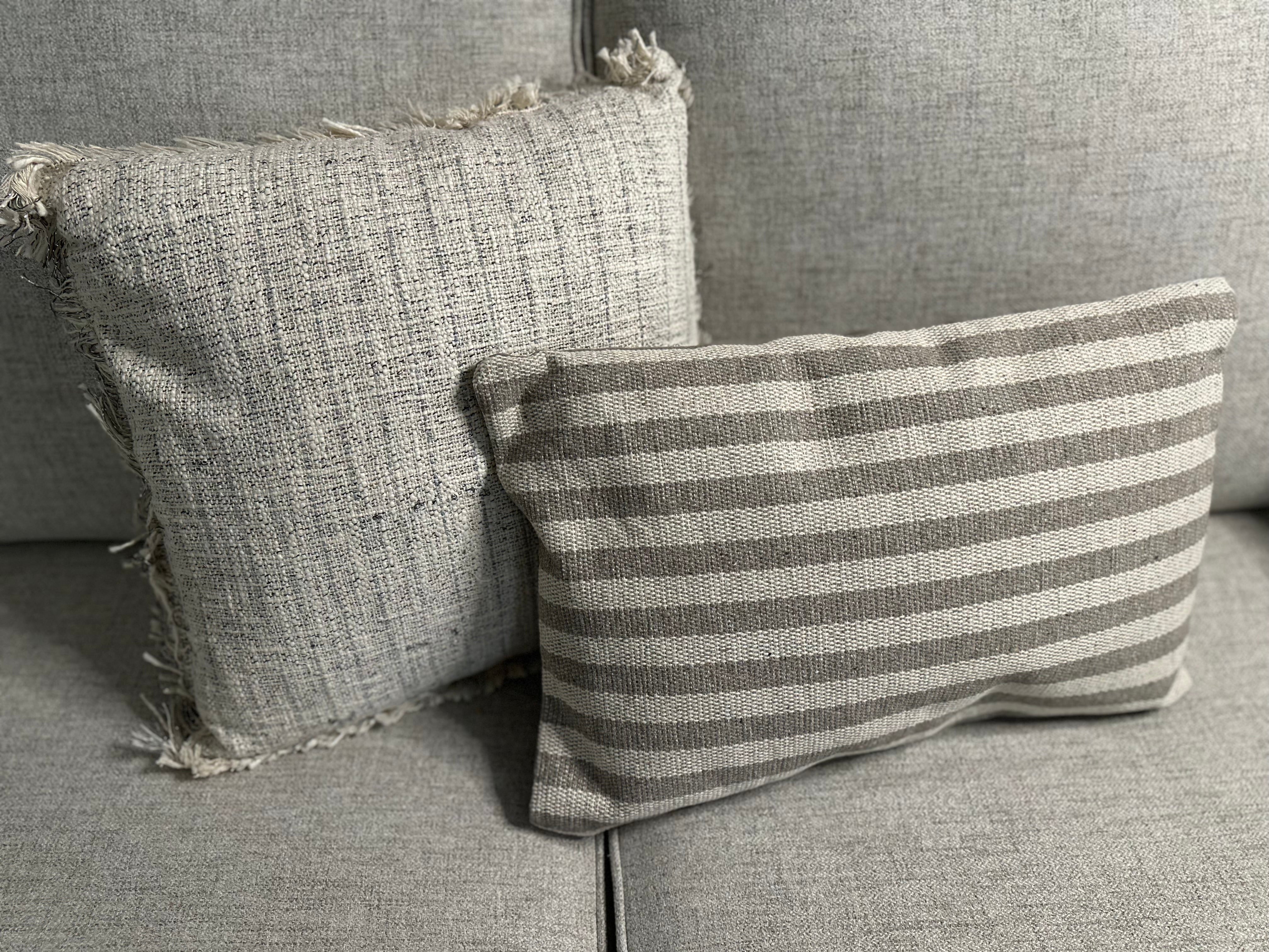 Lurex Stripped Square Pillow