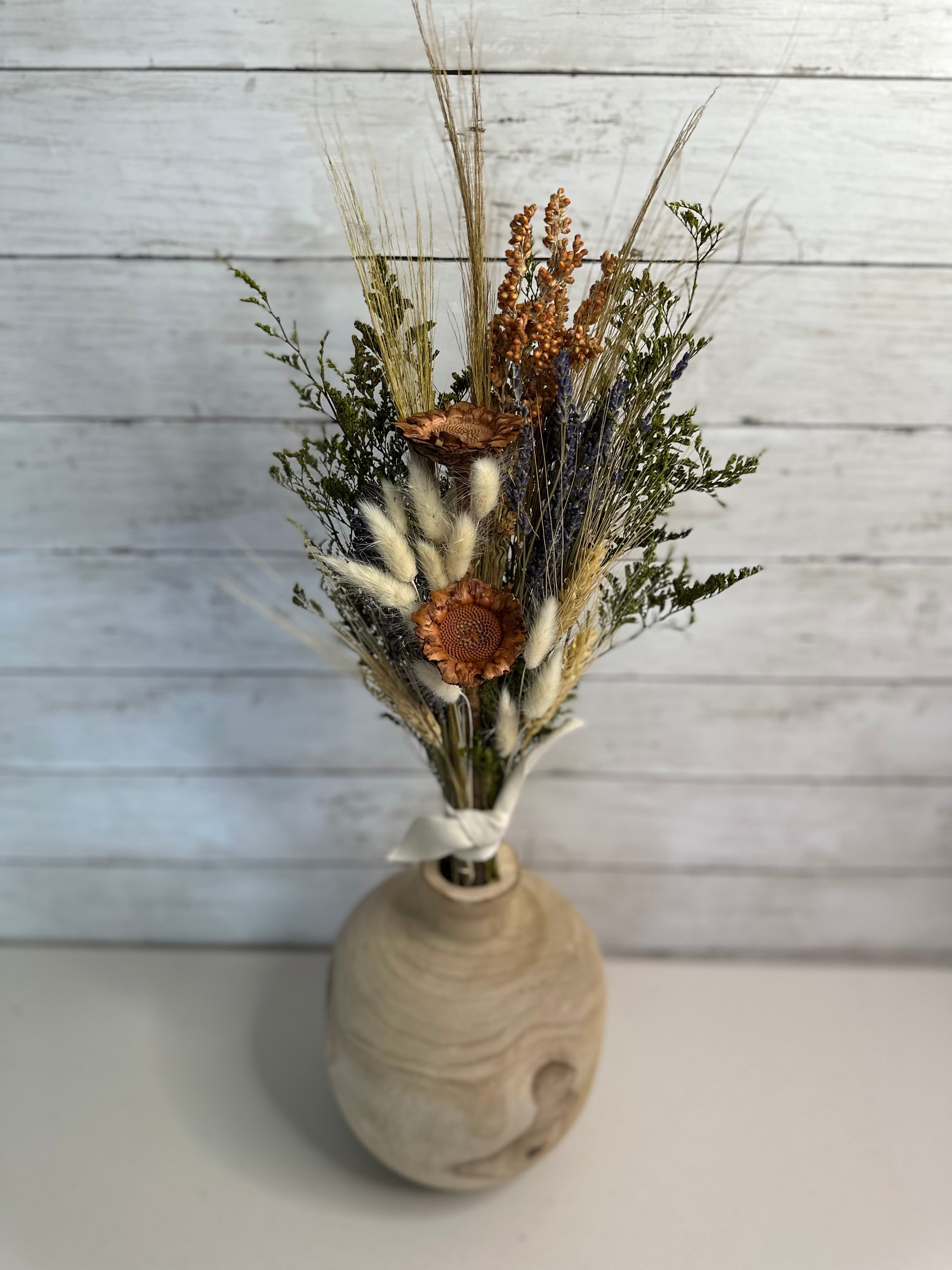 Paulownia Wood Round Vase