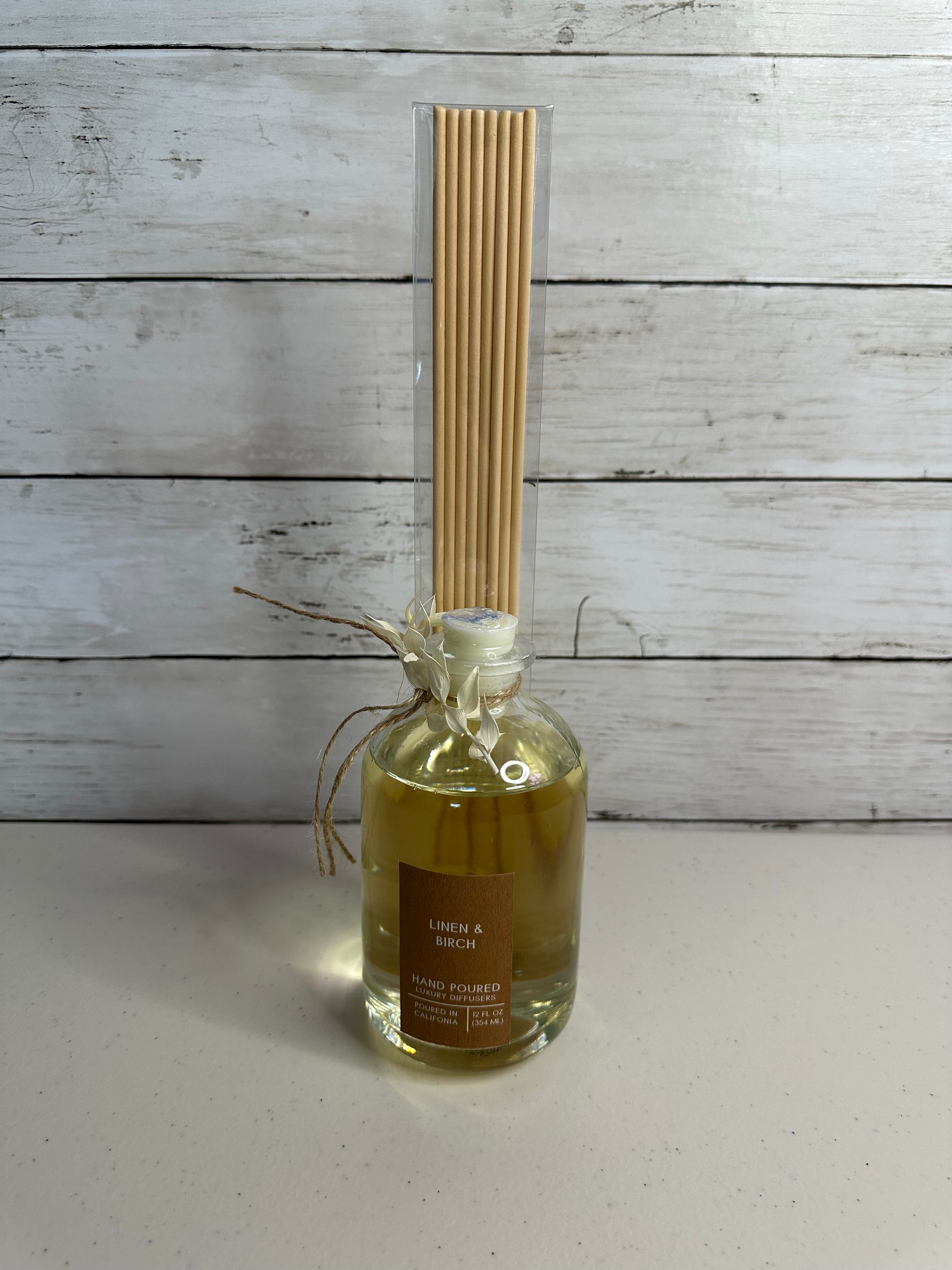 Linen & Birch Botanical Tie Reed Diffuser