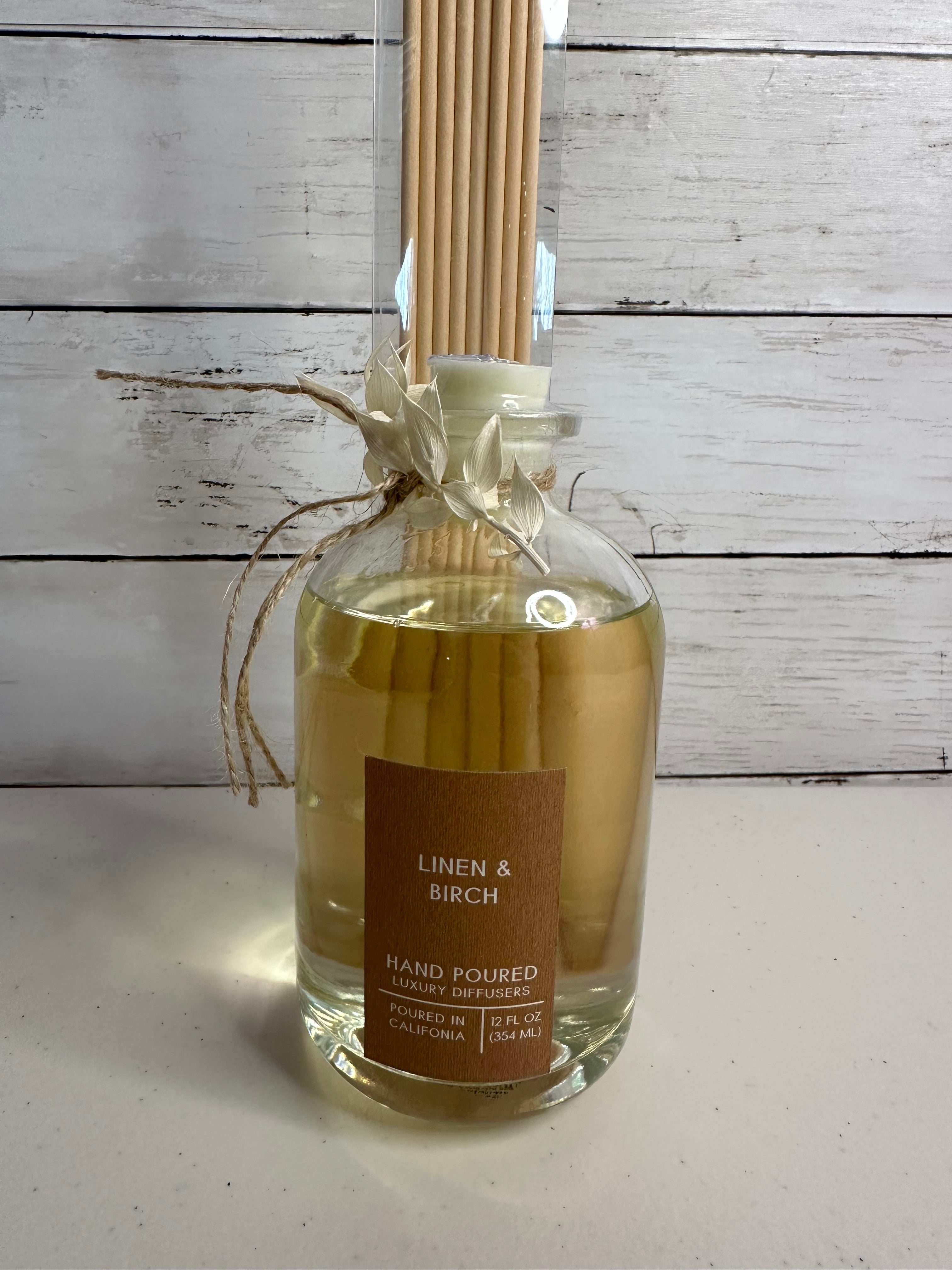 Linen & Birch Botanical Tie Reed Diffuser