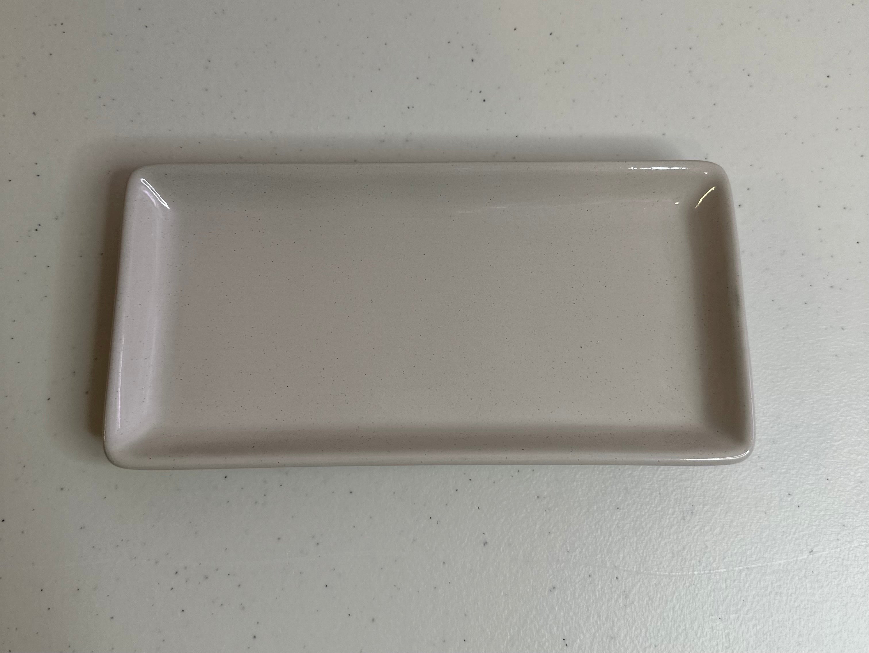 Cream Stoneware Tray