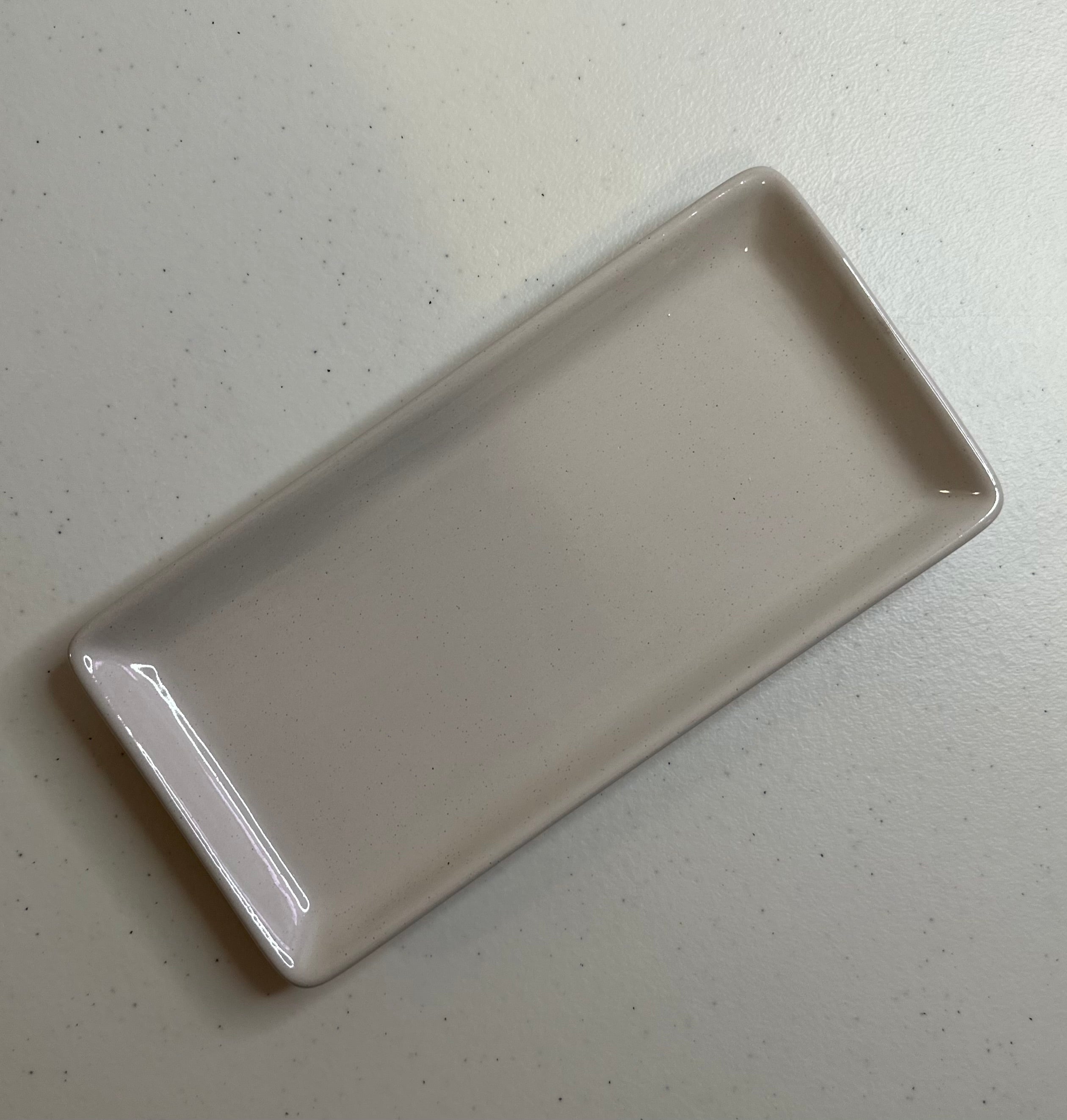 Cream Stoneware Tray
