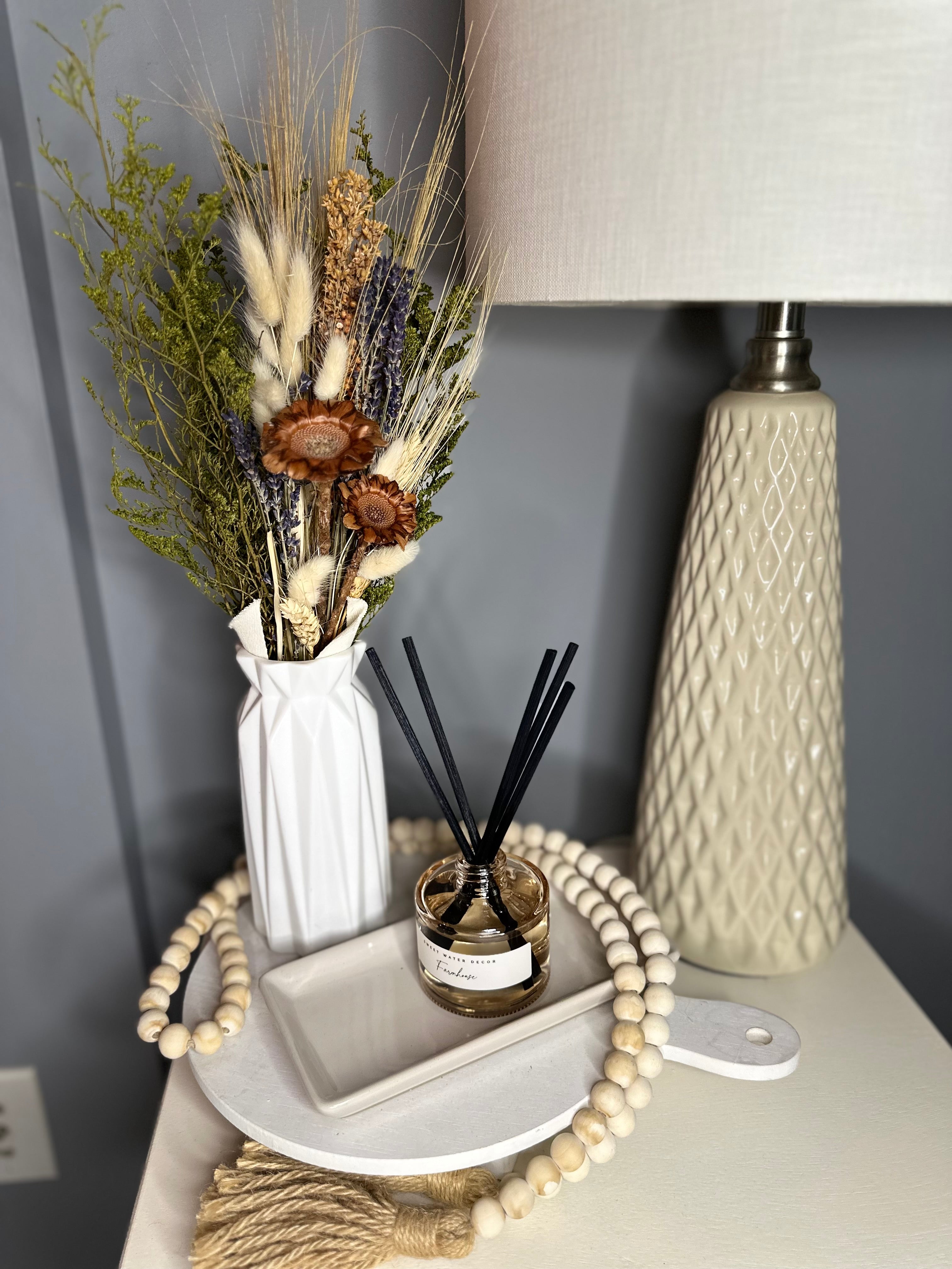 Cream Stoneware Tray