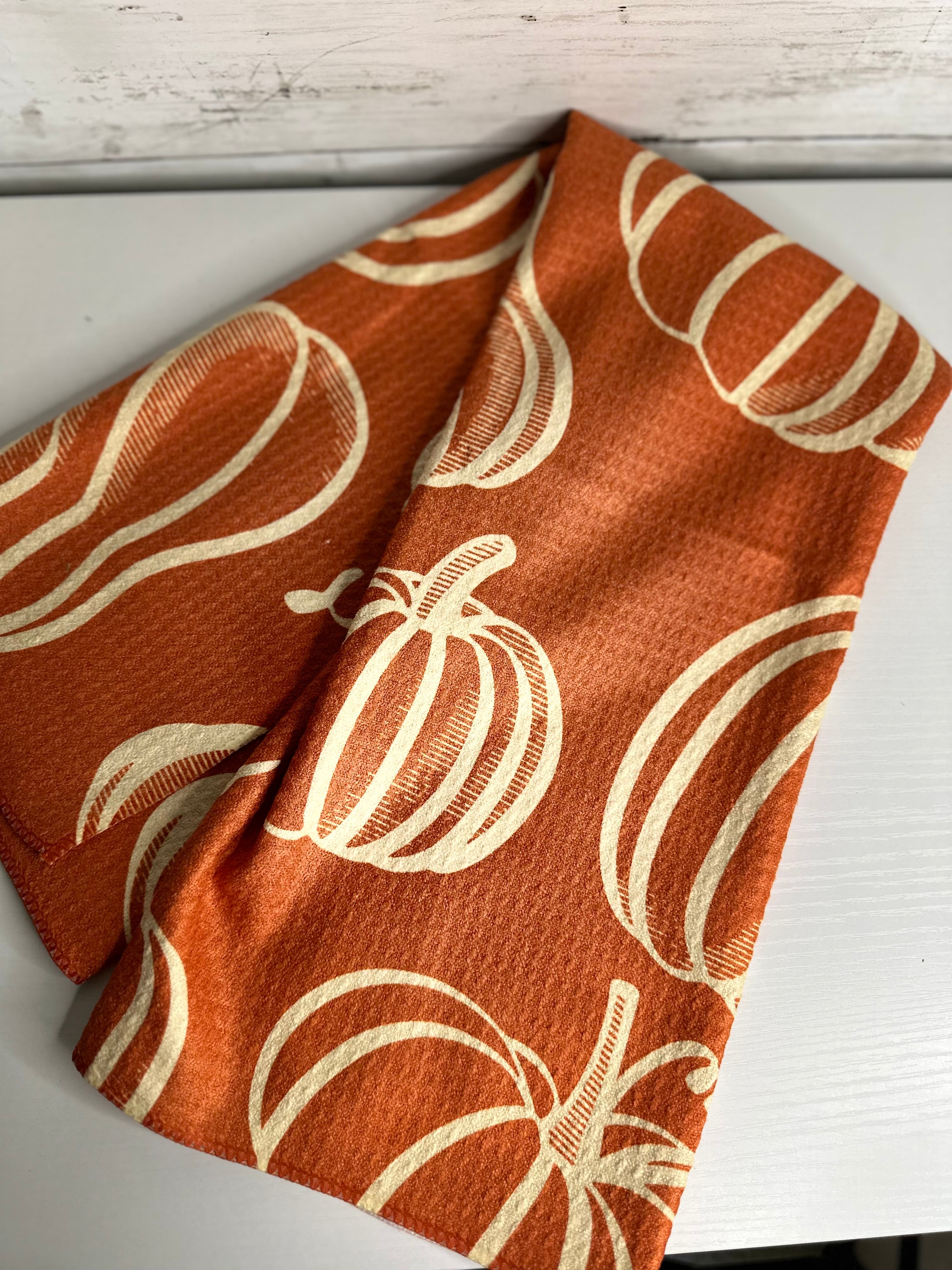Orange Pumpkin Towel